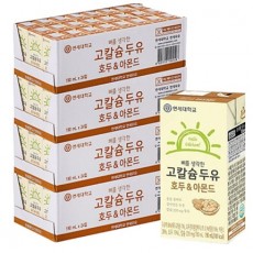 연세 뼈를 생각한 고칼슘 두유 호두&아몬드 190ml 48팩