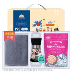 송월 타올150g 탑셰프양념그라인더 핑크솔트250리필(3종)트레이