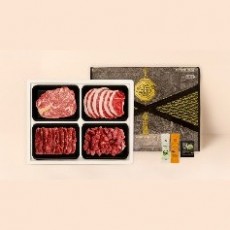 [열광한우] 1++한우 구이용 선물세트(갈비살 300g+열광숙성로스 300g+열광숙성로스 300g)