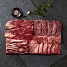[고우기] 1++한우 구이용 선물세트 3호(갈비살 300g+갈비살 300g+등심 300g+부채살 300g)