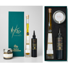 [마이크고메]  화이트트러플 오일100ml x 화이트트러플 소금100g x 발사믹글레이즈 250ml 3종 선물세트