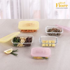 피오레 내열용기 직사각5종세트(직사각400ml*3ea+640ml*2ea)
